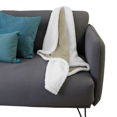 Stof Couverture polaire toute douce Beige 180 x 220 cm Beige - Maison & Déco Pla
