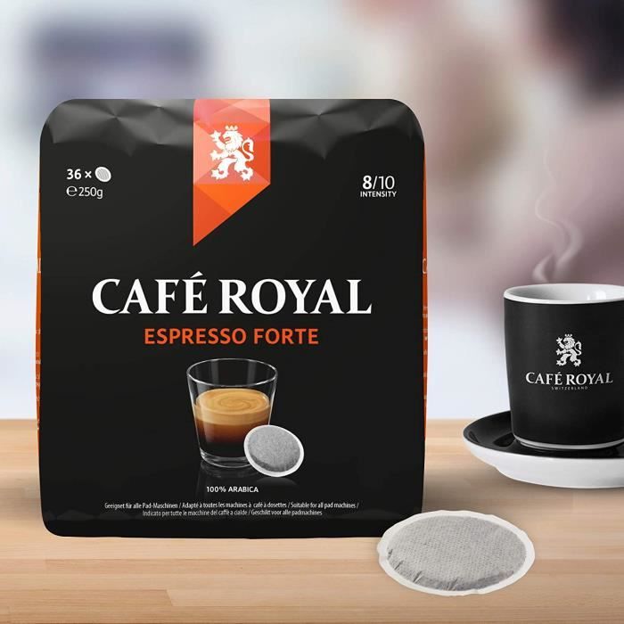 PURO Sachet 16 dosettes souples FairTrade compatibles Senseo contenant 7g  de café 80% Arabica 20% Robusta
