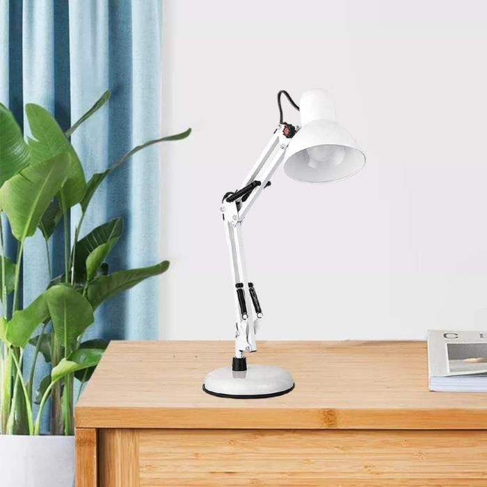 Lampe de Bureau LED avec Pince, Soins des Yeux Lampe de Bureau À Bras  Pivotant pour Étude, 3 Modes de Couleurs Modernes Lampe US,466 - Cdiscount  Maison