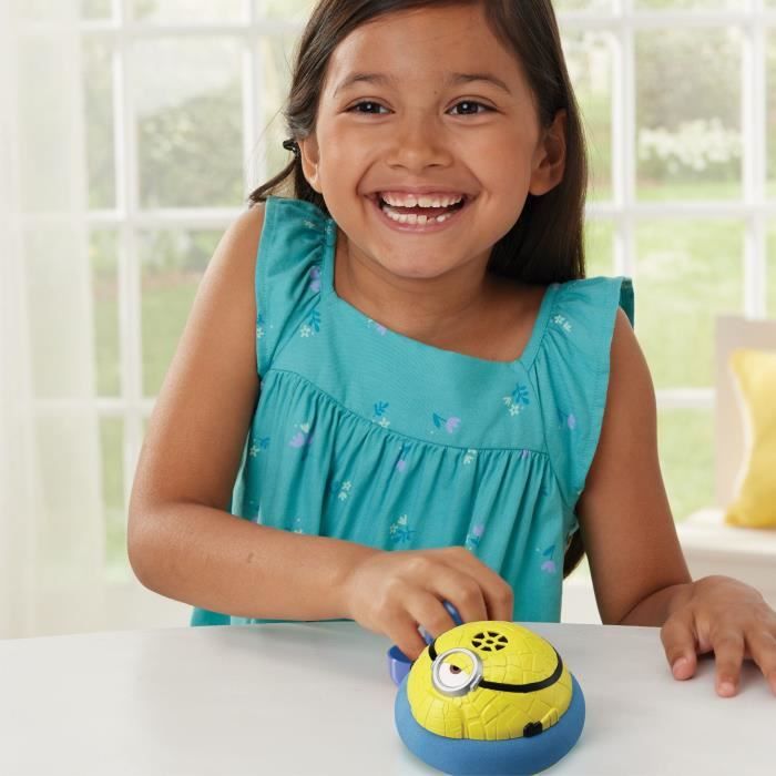EPOCH Games Minions Hover Strike Battle – Juego De Mesa De Hockey De Aire Con Jerry El Mega Minion, Divertido Torneo Para 1-2 Jugadores A Partir De 4 Años