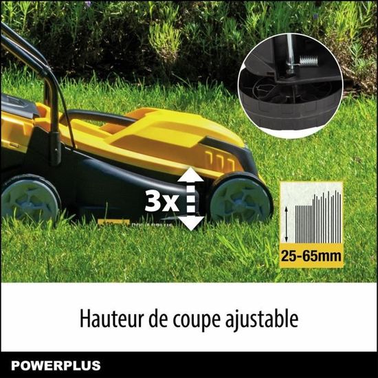 Tondeuse à gazon électrique - POWERPLUS - POWEG62203 - 1000 W - 320 mm ...