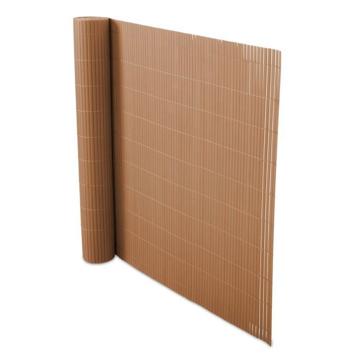 Canisse Brise-Vue PVC Lospitch - Tapis D'Intimité Jardin Balcon Terrasse - Résistant UV - Gris 90 X 500 Cm