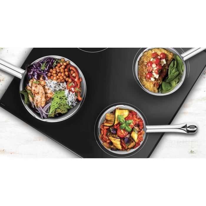 Set De 12 Casseroles En Acier Inoxydable, Compatible Induction, Gaz