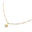 Cc2297f Collier Fine Chaîne Mini Perles Email Blanc Et
