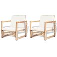 Chaises de jardin Lot de 2 Chaisses de jardin -Fauteuil de jardin relaxation chaises de bistro- Chaise De Camping Balcon Terr🍁5061-0