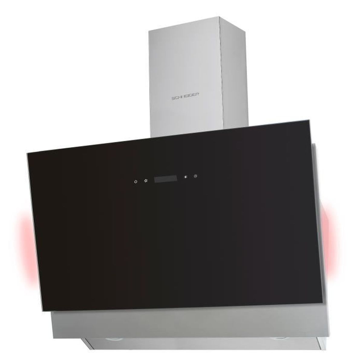 Hotte De Cuisine Schneider Sl 10 90 Abtz En Verre Noir Avec Eclairage Ambiant Et Extraction Des Bords Hotte 90 Cm Hotte Inclinee Achat Vente Hotte Cdiscount