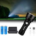 UXFVLZA Lampe de Poche Puissante 200000 Lumens, 80W Lampe Torche Led Rechargeable, Étanche Ultra Lumineuse 3 Modes pour Extérieur