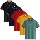 Lot de 5 Polo Homme INSFITY - Manches Courtes - Couleur Unie - Confortable