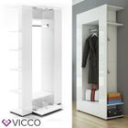 Armoire d’entrée Vicco Mats blanche, vestiaire, armoire-penderie, meuble d’entrée, portemanteau
