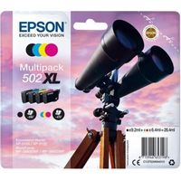 Cartouche d'encre EPSON 502XL Multipack - Pack de 4 - XL - Noir, Jaune, Cyan, Magenta
