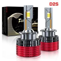 Lot de 2-Ampoule de phare LED pour voiture D2S-Dissipation rapide de la chaleur-Plug and Play-12000LM 110W