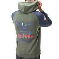 [ X ] CAPSLAB Sweat homme NARUTO SHIPPUDEN, sweatshirt à capuche Kakashi - vert taille L