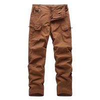 Cargo Pantalon de Travail Homme Casual Multi-Poches Eexterieur Mode en Coton - Caramel