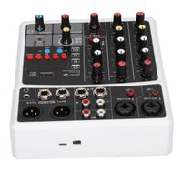 Sonew Console de mixage 4 canaux avec effets DSP et enregistrement USB – Bluetooth et lecteur MP3