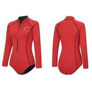 Combinaison de Plongée en Néoprène 2.5mm Maillots de Bain Kayak Costume de Natation pour Enfants Taille TG Bleu