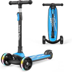 Trottinette - Enfant - 3 Roues Pliable - Hauteur Réglable - Roues