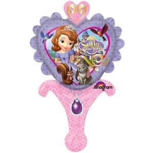 BALLON DÉCORATIF  Ballon Disney Princesse Sofia en Forme De Miroir A Main Anagram Inflate A Fun