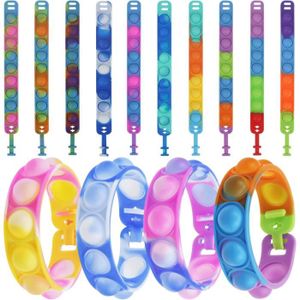 HAND SPINNER - ANTI-STRESS 10 pièces Sensory Toys Bracelet Fidget Bracelet Pu