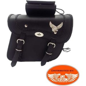 Sacoche en cuir moto custom Cdiscount