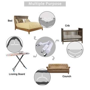 HosDen Lot de 4 Sangles de Drap r/églables pour draps Housses de Matelas Coussins de canap/é