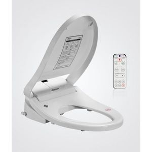 Vinabo Abattant WC Familial, Abattant Enfant, Lunette Antibactérien en PP,  Fermeture en Douceur, Siège de Toilette pour Adultes et Enfants en Forme de  O (Blanc) : : Bricolage