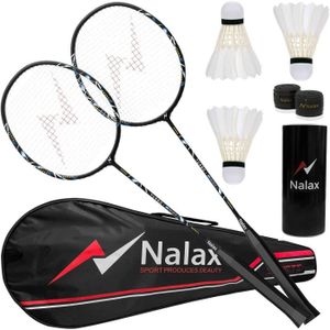 RAQUETTE DE BADMINTON Nalax 2 raquettes de badminton avec tiges en graph
