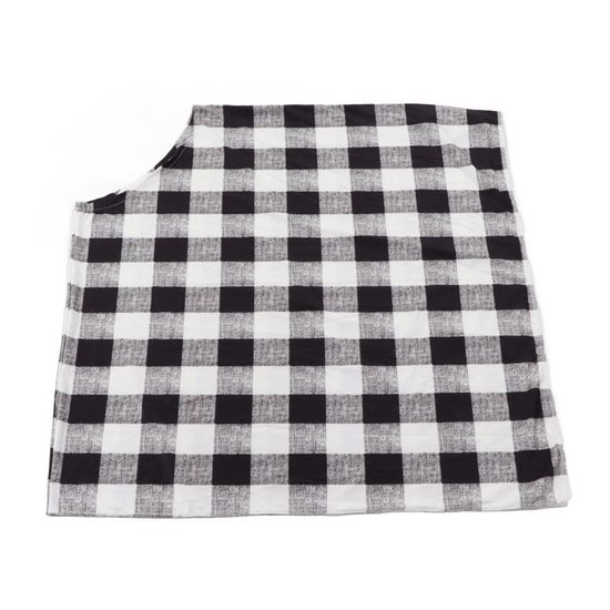 Couvre-allaitement Respirant - Grande Taille 95x75 Cm - Multifonction (poussette, Protection Soleil) - 100% Coton - 4