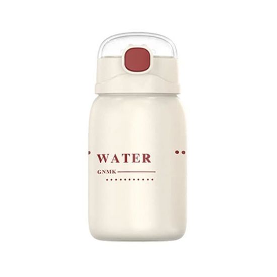 RENSHENKTO 1 bouteille d'eau de sport isotherme anti-fuite en acier inoxydable pour enfants Rose 350 ml