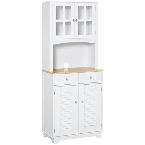 Meuble Cache Machine à Laver NERJA – Chêne Artisan & Blanc, 75x93x68 Cm, Rangement Gain De Place Buanderie