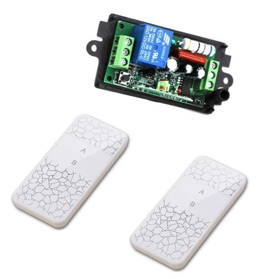 Récepteur New AC 220 V 1CH relais de télécommande sans fil commutateur 3 Émetteur