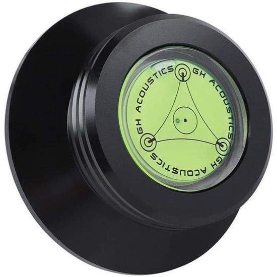 Stabilisateur Disque Vinyle Or Rose - Poids Métal Avec Niveau à Bulle Pour Platine Vinyle