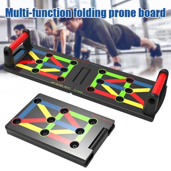 Planche De Musculation Push Up 9 En 1 - Équipement Fitness Pliable, ABS, Multi-exercices