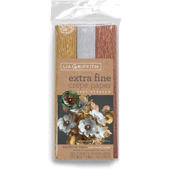 Lia Griffith Extra Fine Papier crépon 3 Assortis Lia Griffith Extra Fine Papier crépon 3 Assortis