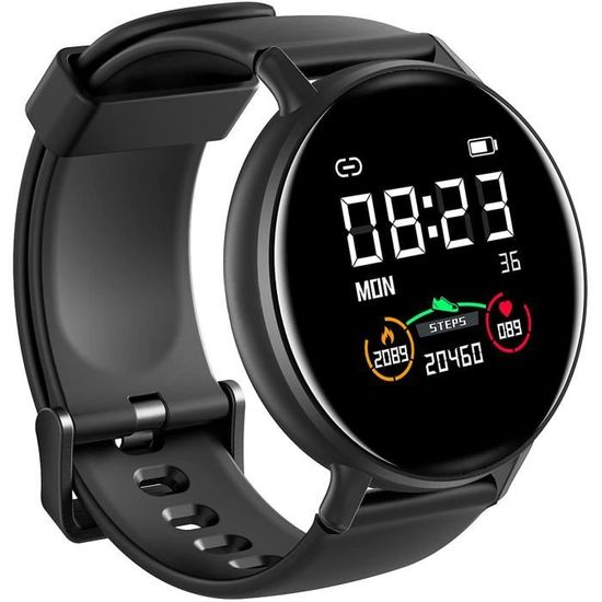 Smartwatch Blackview R2 Montre Connectée Bluetooth 1,3" IP68  Étanche pour Apple Huawei Xiaomi Samsung Sony Android iOS noir