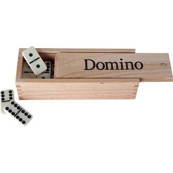 Jeu de société - BUFFALO - Domino Double 6 Epais Largeur - Adulte - 30 min - 2 joueurs ou plus