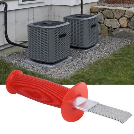 Peigne à Lamelles Pour Climatiseur En Acier Inoxydable - Outil De Nettoyage Et Redressement Ailettes - 20 Cm - 9