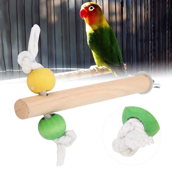 Corde D'Escalade Pour Perroquet - Coton 80cm - Jouet à Mâcher Sécurisé - Perruche, Cockatiel