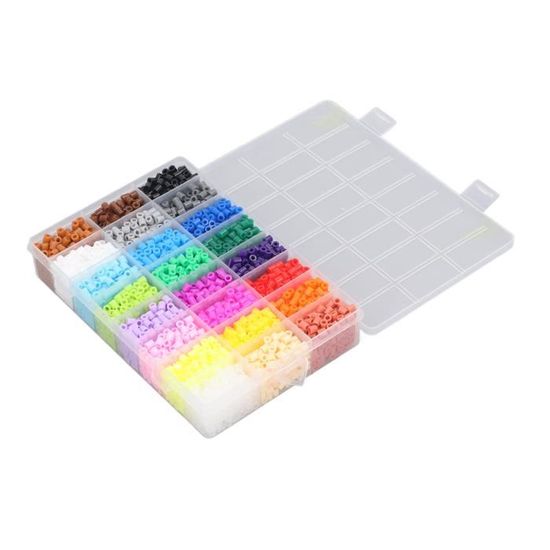 Perles à Fusibles, mini set de Perles à Fusibles de 5 Mm avec Papier à Repasser pour Panneaux