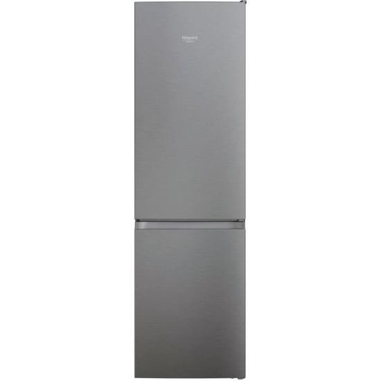 Réfrigérateur congélateur bas HOTPOINT HAFC9TA23SX03 - 2 portes - 367L (263L+104L) - L59,6cm x H202,7cm - INOX