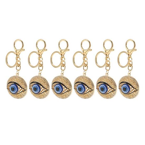 Porte-clés Décoratif Lune Doré - Lot De 2 - En Alliage - Petit Cadeau Femme, Amie, Collègue