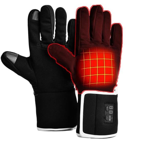 Gants Chauffants USB - 3 Niveaux De Chaleur, Écran Tactile, Antidérapants Pour Velo, Randonnée, Conduire
