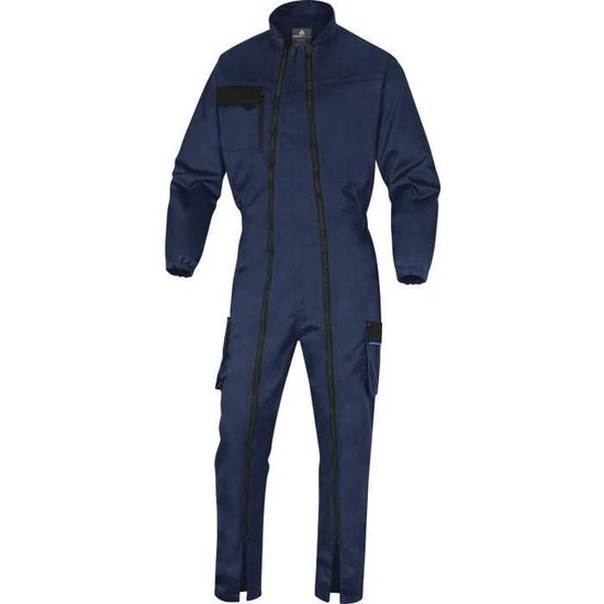 Gilet De Travail Delta Plus Mach 2 - Polyester/coton, 7 Poches - Bleu Marine