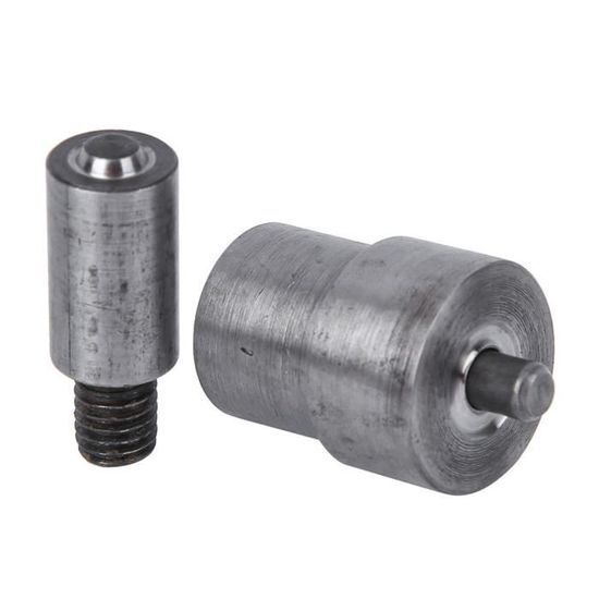 Presse à œillets Manuelle Avec Matrice 5.0 Mm - 2 Pièces - Pour Cuir, Bâches, Tissus - Installation Rivets, Boutons Pression