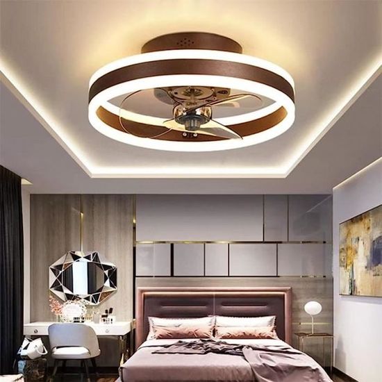 Ventilateur Plafond BESCOST Avec LED - 6 Vitesses, Télécommande, Fonction Réversible