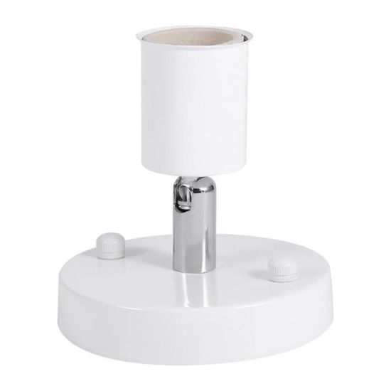 Douille Ampoule E27 Suspendue - Support Abat-Jour - Noir - 250V/4A - Pour Lampe Vintage Ou Moderne