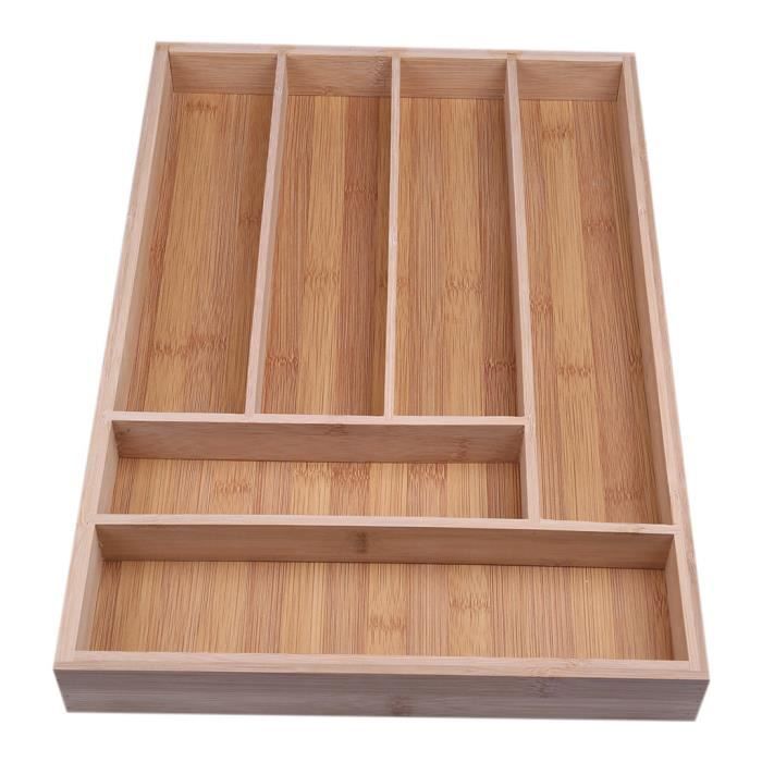 Home Box pratique de rangement pour tiroir en bambou Multifonctionnel, petite boîte à outils en bambou LZM90519001 PANIER A LINGE