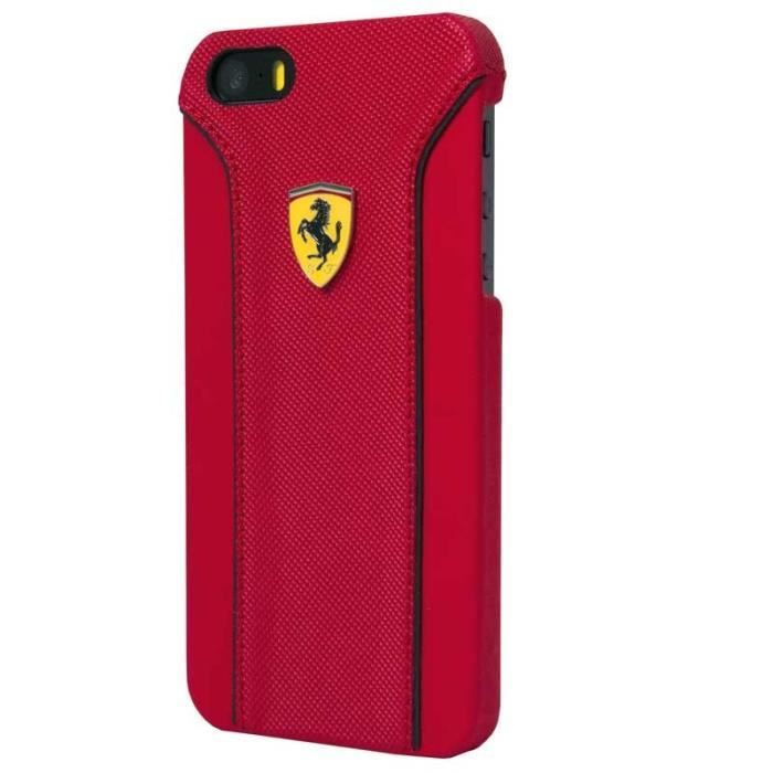 Ferrari Fiorani Coque en PU cuir pour iPhone 6 Plus/6S Plus Rouge
