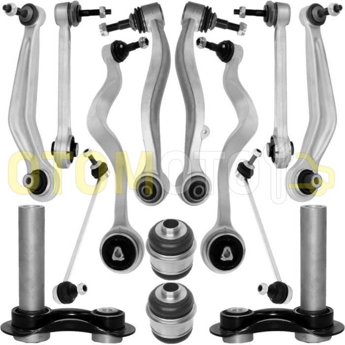 Kit bras de suspension avant compatible BMW 5 E60 E61 composé de 14 pièces