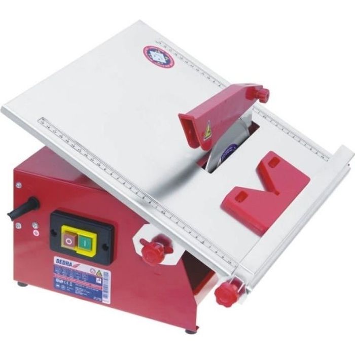 DTOOLS - Coupe carreaux électrique 450 W - Coupeuse carrelage - Vitesse 2800 tr/min - Scie à carreaux - Outil bricolage - Rouge