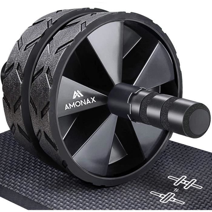 Amonax Roue Abdominale Convertible, Ab Roller Wheel, Roulette Abdominaux Exercice pour Abdominaux, Roue de Fitness pour Musculation
